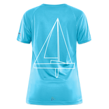 R-Boot - Techline Tee Backbeat (w) - Hawaiiblau