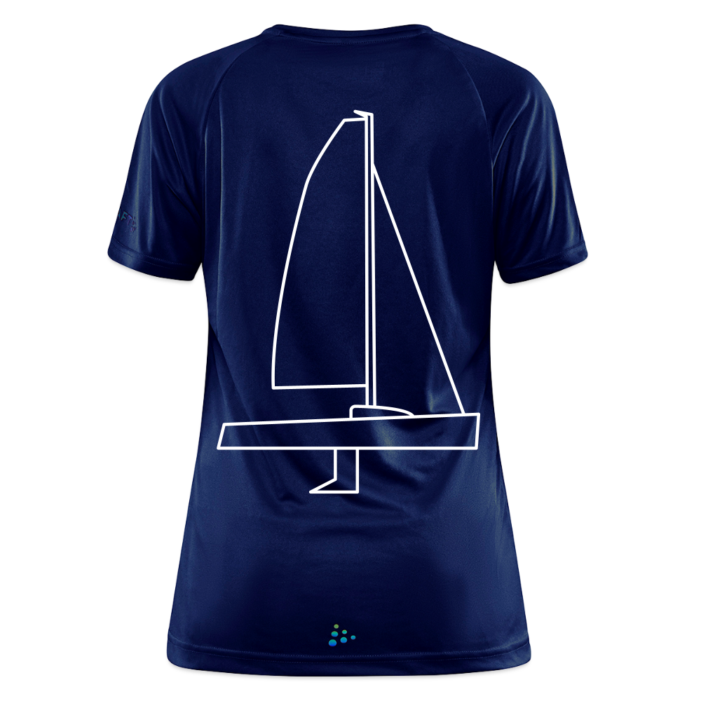 J70 - Techline Tee Backbeat (w) - Dunkelnavy