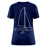 J70 - Techline Tee Backbeat (w) - Dunkelnavy