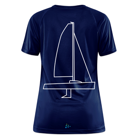 J70 - Techline Tee Backbeat (w) - Dunkelnavy