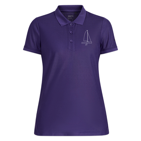 J70 - CrewPolo Frontmark (w) - Lila