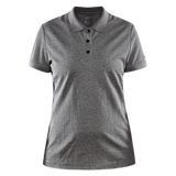 J70 - CrewPolo Backbeat (w) - Dunkelgrau meliert