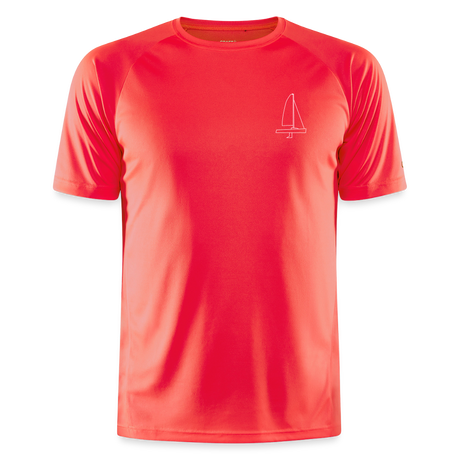 J70 - Techline Tee Frontmark (m) - Koralle