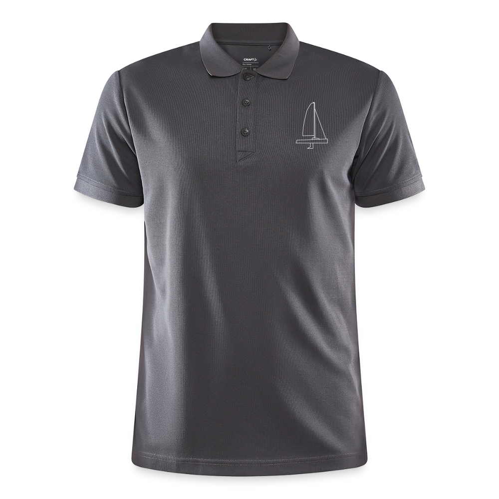 J70 - CrewPolo Frontmark (m) - Granit