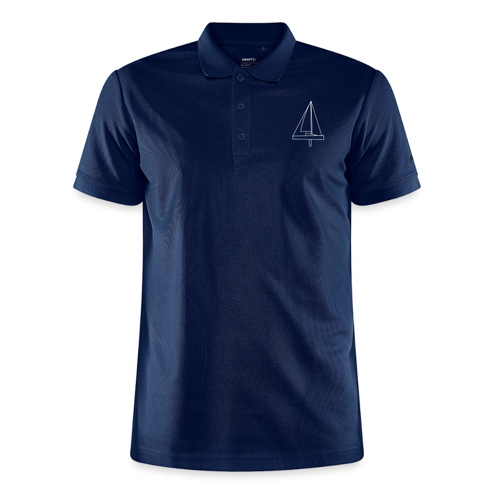 R-Boot - CrewPolo Frontmark (m) - Navy meliert