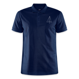 R-Boot - CrewPolo Frontmark (m) - Navy meliert