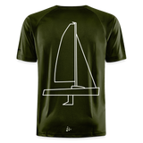 J70 - Techline Tee Backbeat (m) - Moosgrün