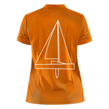 R-Boot - CrewPolo Backbeat (w) - Hellorange meliert