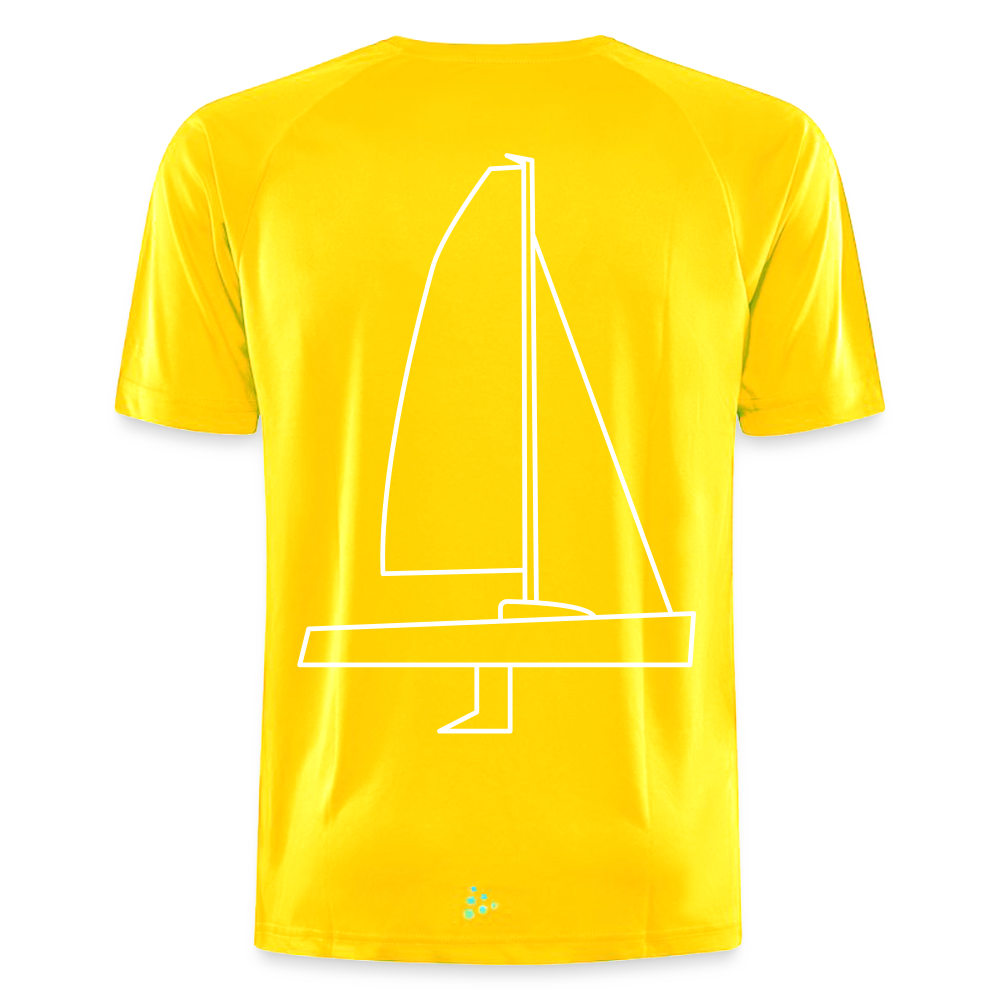 J70 - Techline Tee Backbeat (m) - Gelb