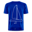 J70 - Techline Tee Backbeat (m) - Royalblau