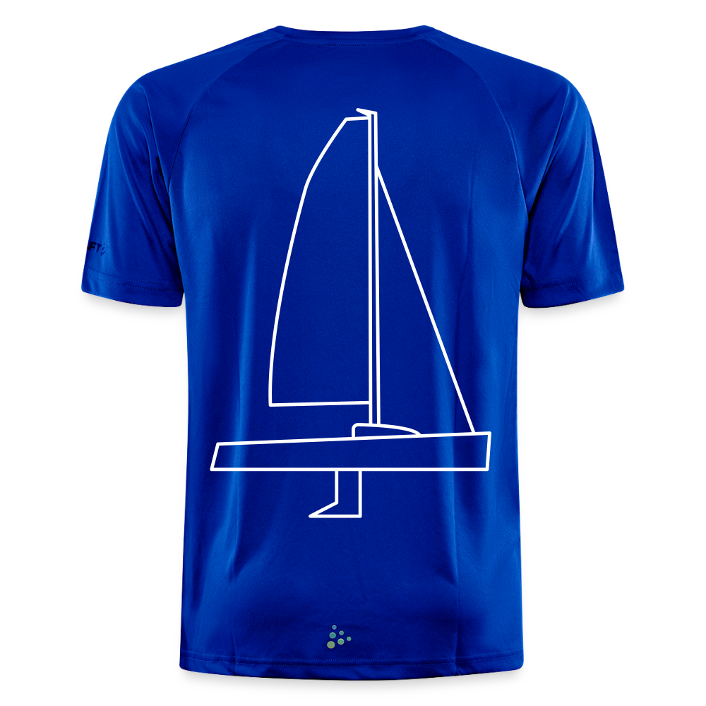 J70 - Techline Tee Backbeat (m) - Royalblau