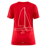 J70 - Techline Tee Backbeat (w) - Rot