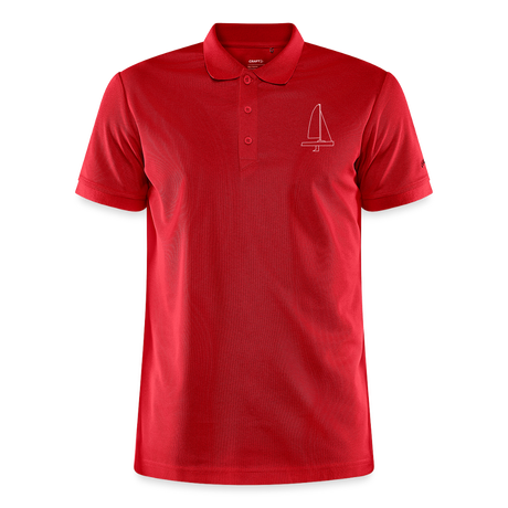 J70 - CrewPolo Frontmark (m) - Rot