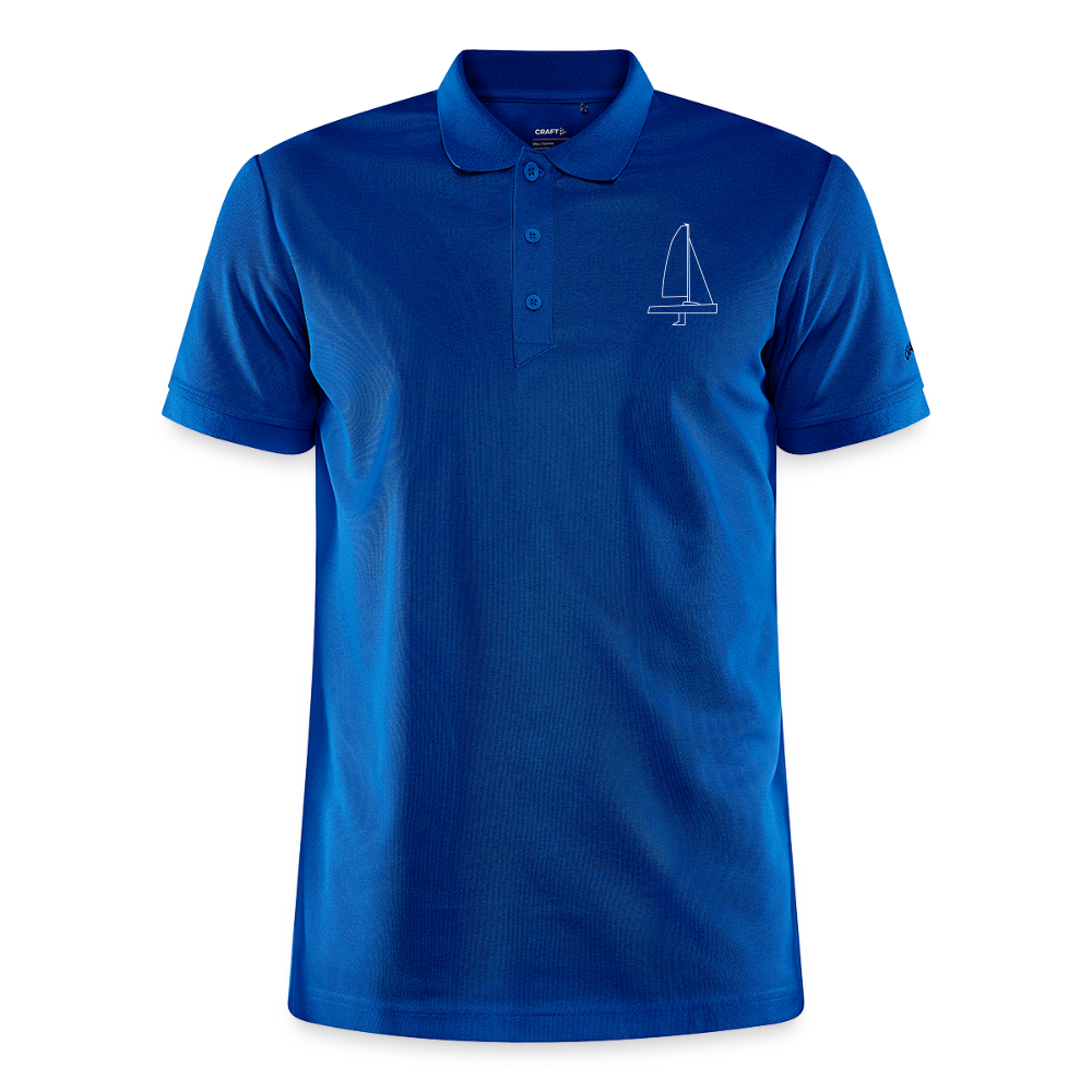 J70 - CrewPolo Frontmark (m) - Royalblau