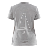 J70 - CrewPolo Backbeat (w) - Grau meliert