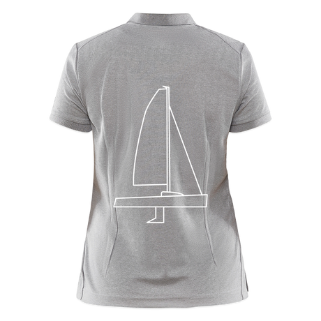J70 - CrewPolo Backbeat (w) - Grau meliert