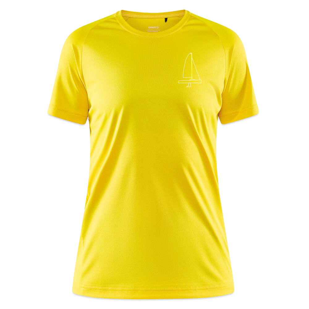 J70 - Techline Tee Frontmark (w) - Gelb