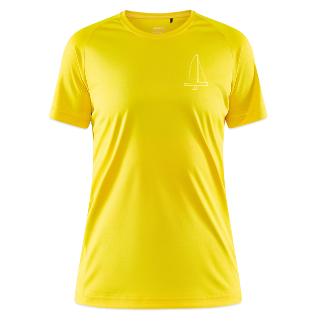 J70 - Techline Tee Frontmark (w) - Gelb