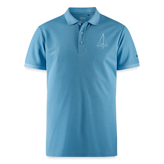 R-Boot - CrewPolo Frontmark (m) - Saphirblau