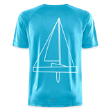 R-Boot - Techline Tee Backbeat (m) - Hawaiiblau