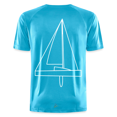 R-Boot - Techline Tee Backbeat (m) - Hawaiiblau