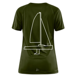 J70 - Techline Tee Backbeat (w) - Moosgrün