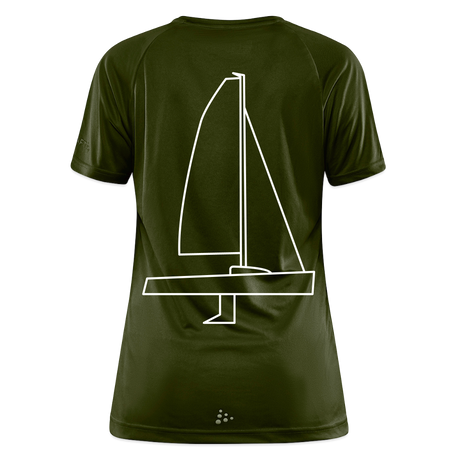 J70 - Techline Tee Backbeat (w) - Moosgrün