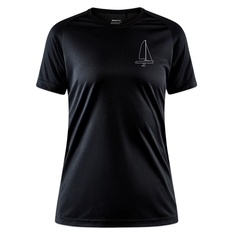 J70 - Techline Tee Frontmark (w) - Schwarz