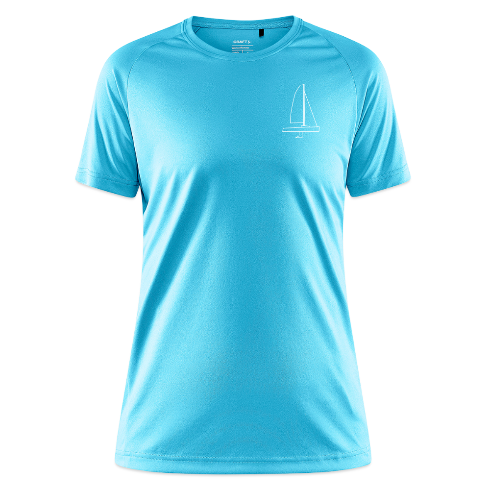 J70 - Techline Tee Frontmark (w) - Hawaiiblau