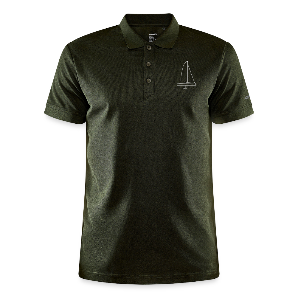 J70 - CrewPolo Frontmark (m) - Khaki Grün