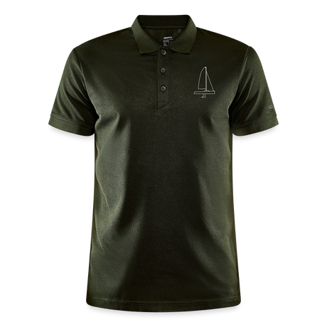 J70 - CrewPolo Frontmark (m) - Khaki Grün