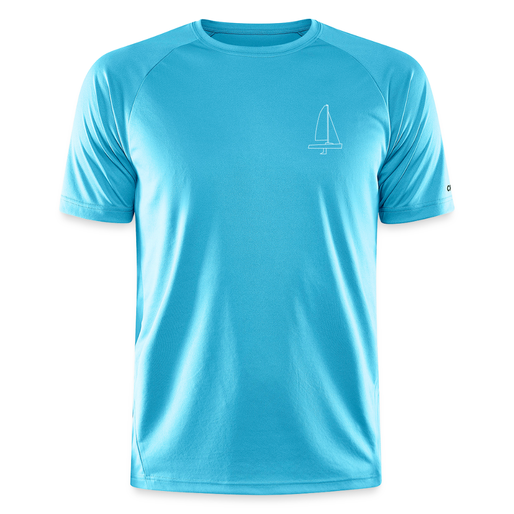 J70 - Techline Tee Frontmark (m) - Hawaiiblau