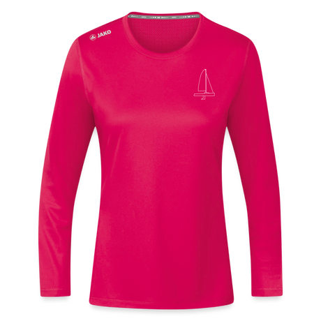 J70 - Techline LongSleeve Frontmark (w) - dunkles Pink