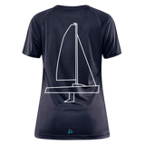 J70 - Techline Tee Backbeat (w) - Asphalt