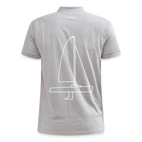 J70 - CrewPolo Backbeat (m) - Grau meliert