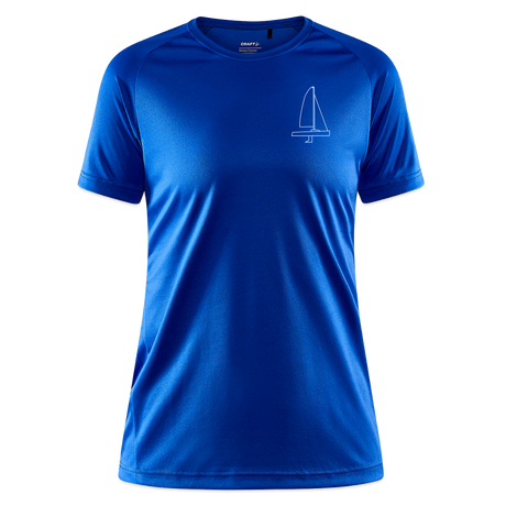 J70 - Techline Tee Frontmark (w) - Royalblau